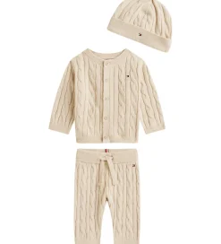 Tommy Hilfiger Cardigans|Bukser Og Jeans*Gaveæske - Bukser/Cardigan/Hue - Strik - Cable -