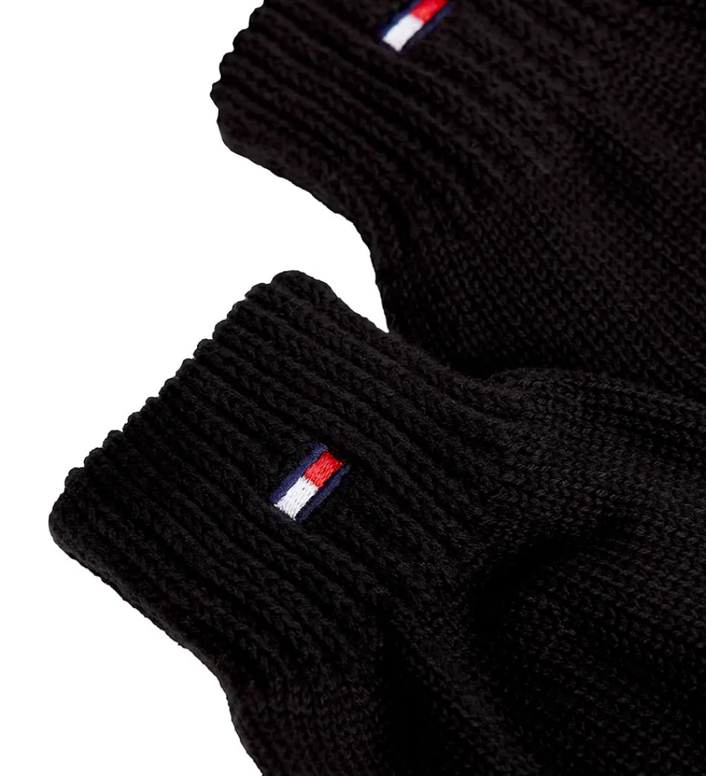 Tommy Hilfiger Handsker Og Luffer*Handsker - Strik - Sort