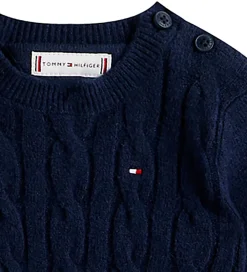 Heldragter-Tommy Hilfiger Heldragt - Strik - Cable - Dark Night Navy