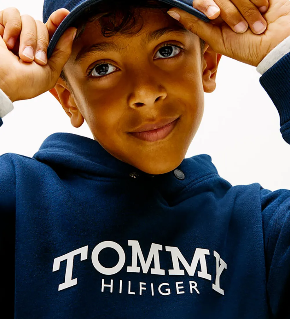 Tommy Hilfiger Hættetrøjer*Hættetrøje - Monotype - Dark Night Navy
