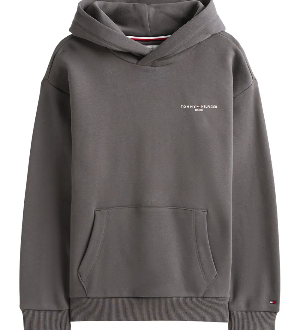 Hættetrøjer-Tommy Hilfiger Hættetrøje - Washed Black