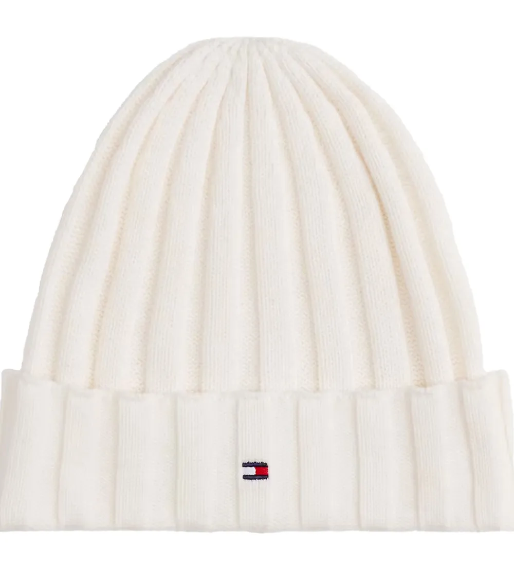 Huer Og Hatte-Tommy Hilfiger Hue - Strik - Ancient White