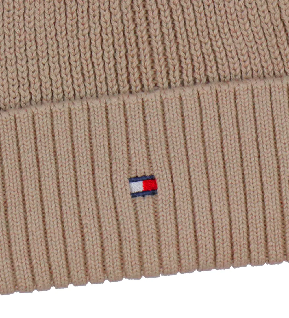 Tommy Hilfiger Huer Og Hatte*Hue - Strik - Malted Milkbrown