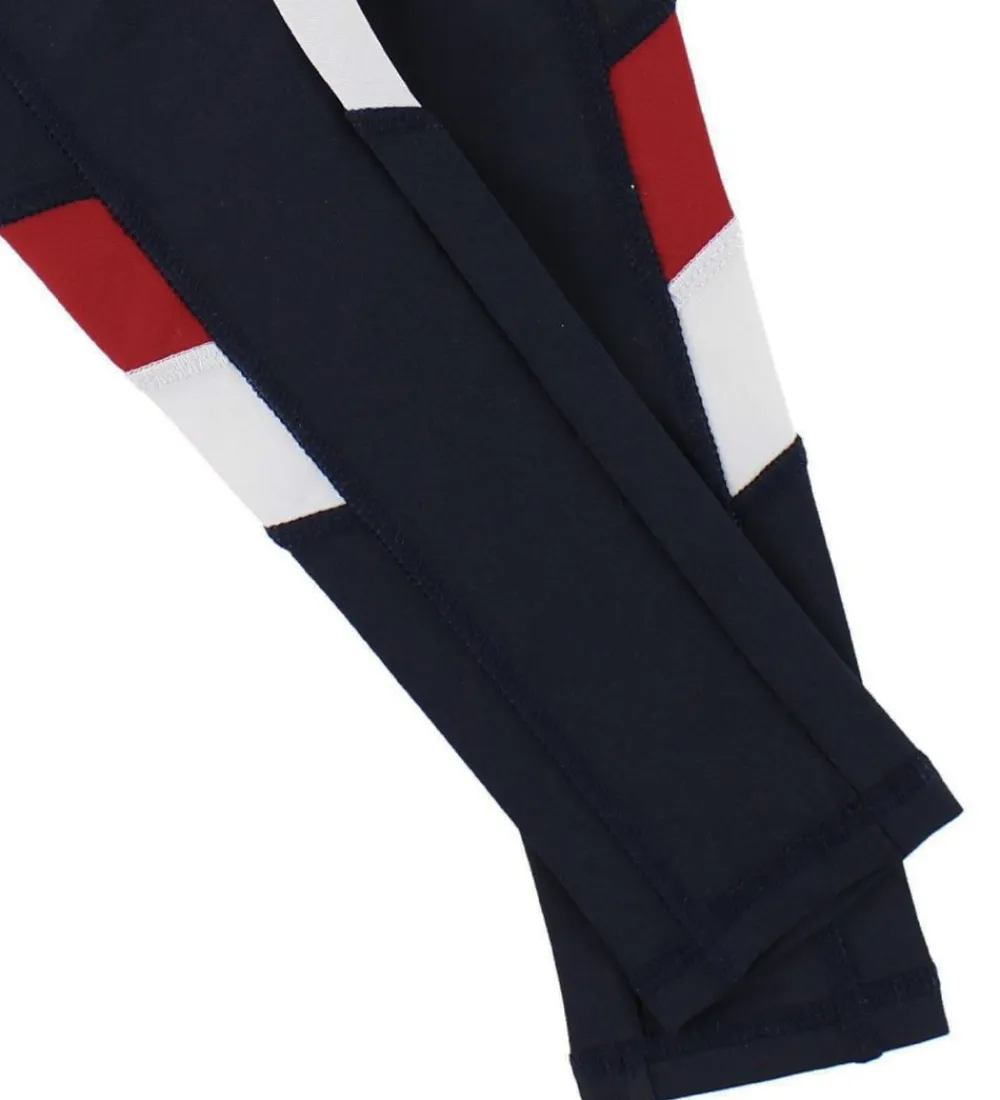 Tommy Hilfiger Træningsbukser|Gymnastiktøj*Leggings - Navy m. Rød/Hvid