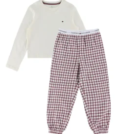 Nattøj-Tommy Hilfiger Nattøj - Ivory Silk/Mini Plaie Ivory