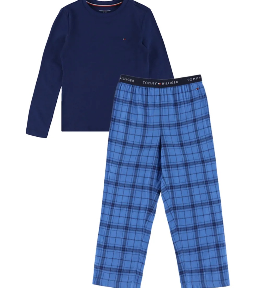 Nattøj-Tommy Hilfiger Nattøj - Preppy Navy/Tonal Check Navy