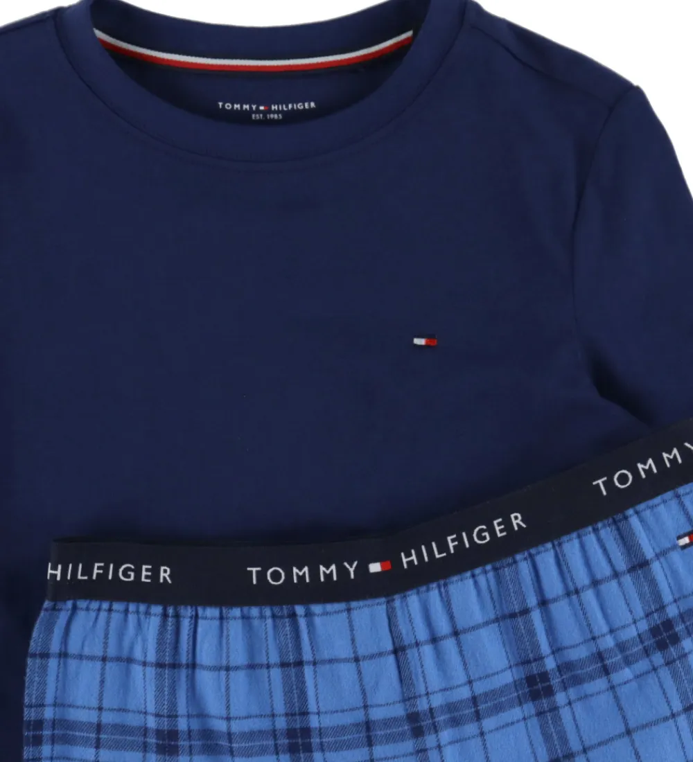 Nattøj-Tommy Hilfiger Nattøj - Preppy Navy/Tonal Check Navy