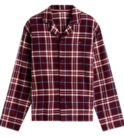 Tommy Hilfiger Nattøj*Nattøj - Straight - Tartan Reiker Burgundyred