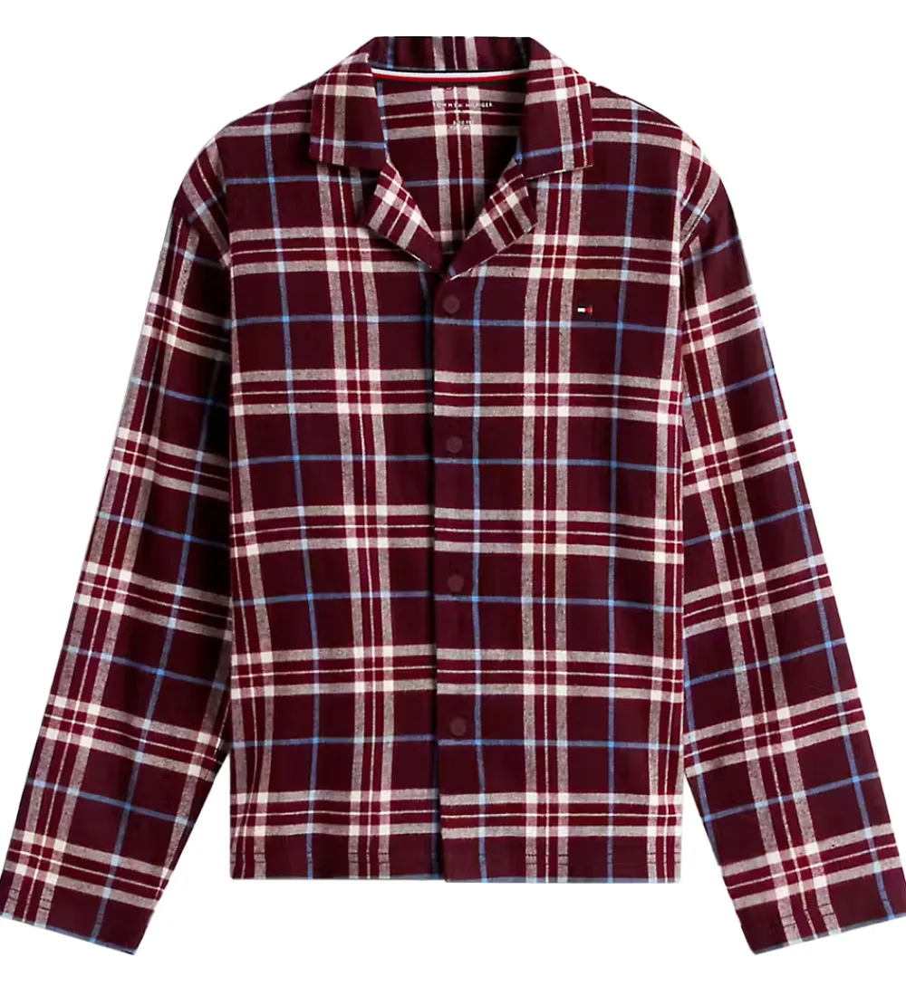 Tommy Hilfiger Nattøj*Nattøj - Straight - Tartan Reiker Burgundyred