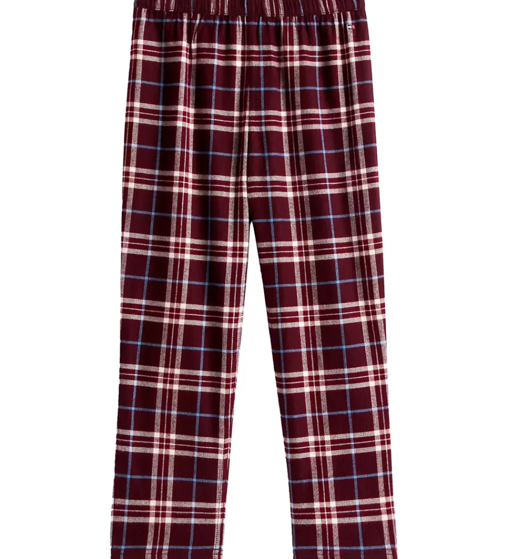 Tommy Hilfiger Nattøj*Nattøj - Straight - Tartan Reiker Burgundyred