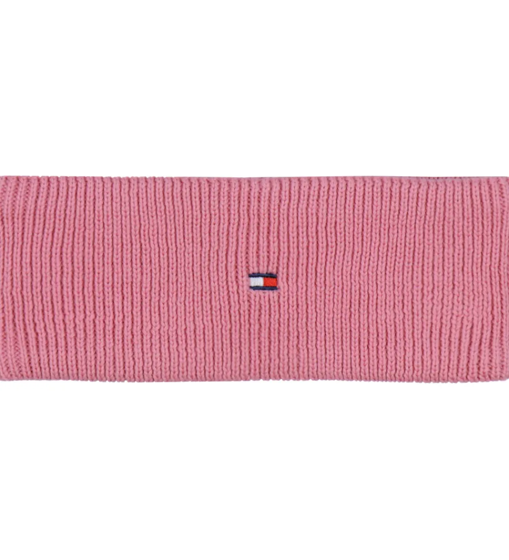 Pandebånd|Huer Og Hatte-Tommy Hilfiger Pandebånd - Strik - Mystic Pink