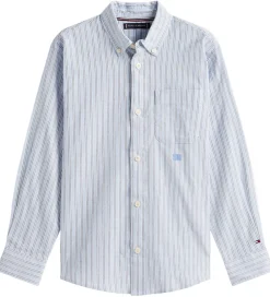 Tommy Hilfiger Konfirmationstøj*Skjorte - Multi Stripe - Breezy Blue