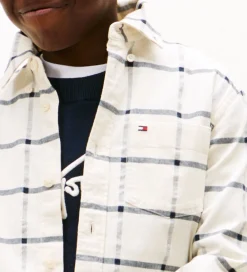 Skjorter|Konfirmationstøj-Tommy Hilfiger Skjorte - Window Pane Check - Hvidternet