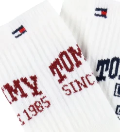 Tommy Hilfiger Strømper*Strømper - 2-pak - Hvid m. Print