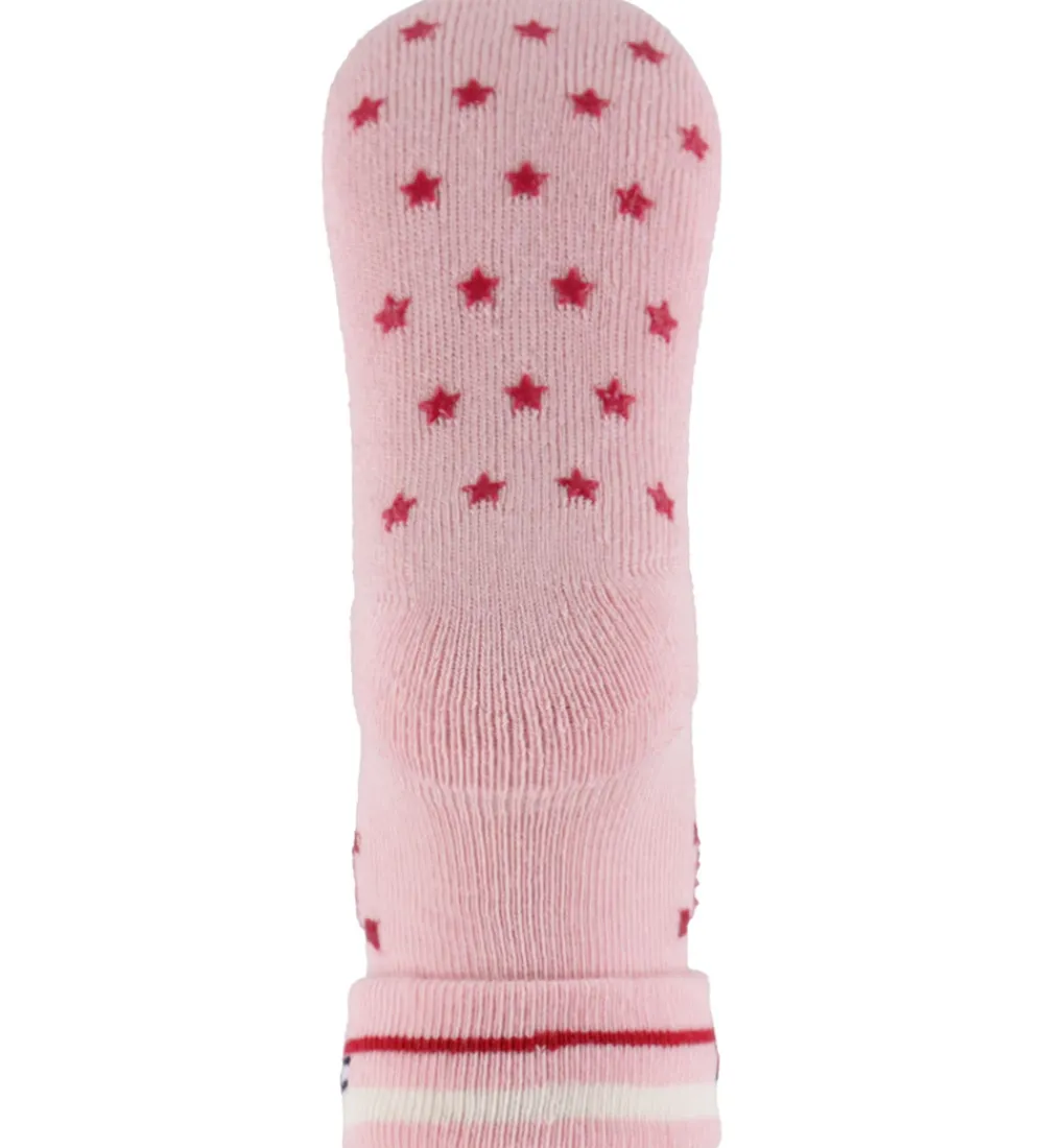 Strømper-Tommy Hilfiger Strømper - 2-pak - Rosa/Hvid