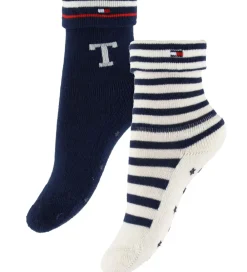 Strømper-Tommy Hilfiger Strømper - 2-pak - Tommy Original/Hvid