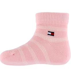 Strømper-Tommy Hilfiger Strømper - 3-pak - Rosa/Hvid