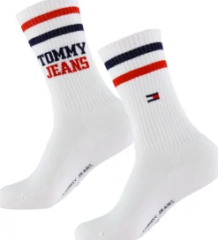 Strømper-Tommy Hilfiger Strømper - 2-pak - Hvid m. Striber