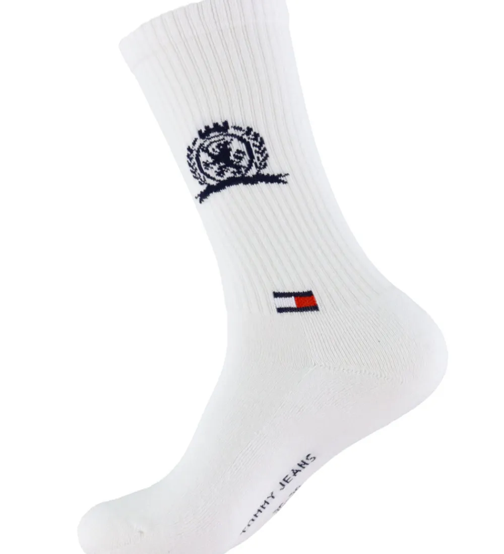 Tommy Hilfiger Strømper*Strømper - 2-pak - Navy/Hvid