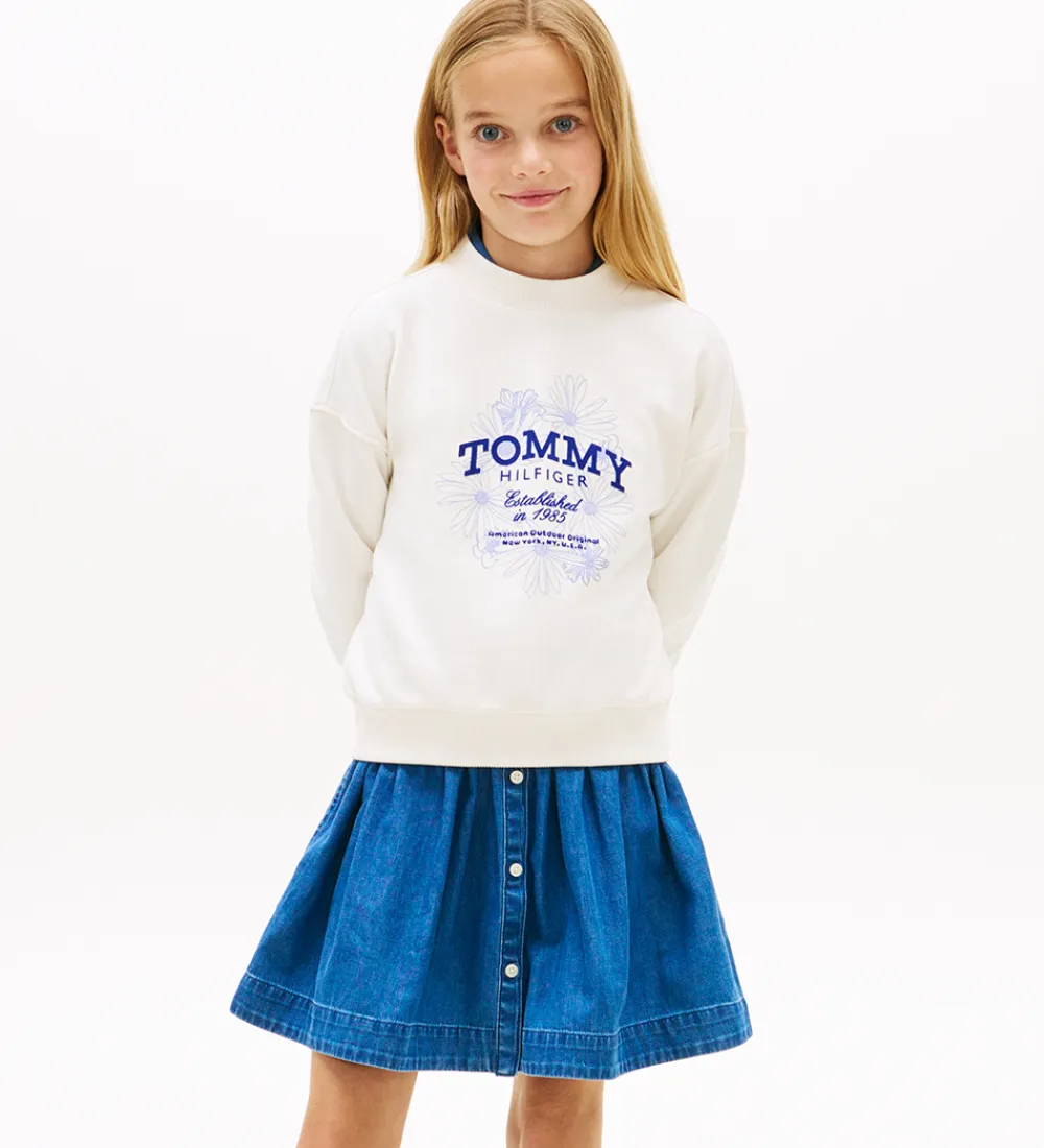 Tommy Hilfiger Sweatshirts|Bluser*Sweatshirt - Crew - Ancient White