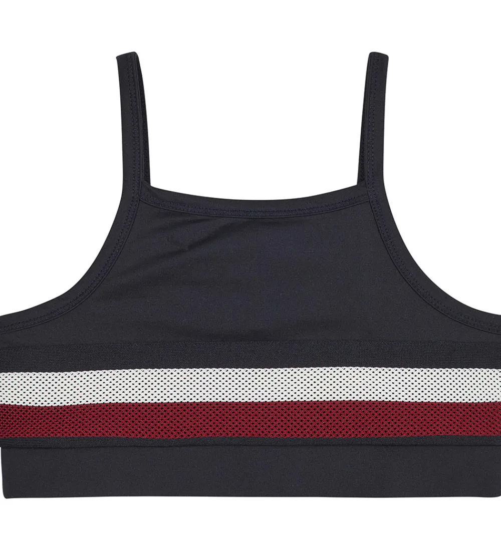 T-Shirts Og Toppe-Tommy Hilfiger Top - Global Stripe Sport - Desert Sky