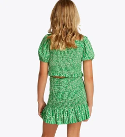 Tommy Hilfiger Toppe*Top - Printed Smock - Radiant Green