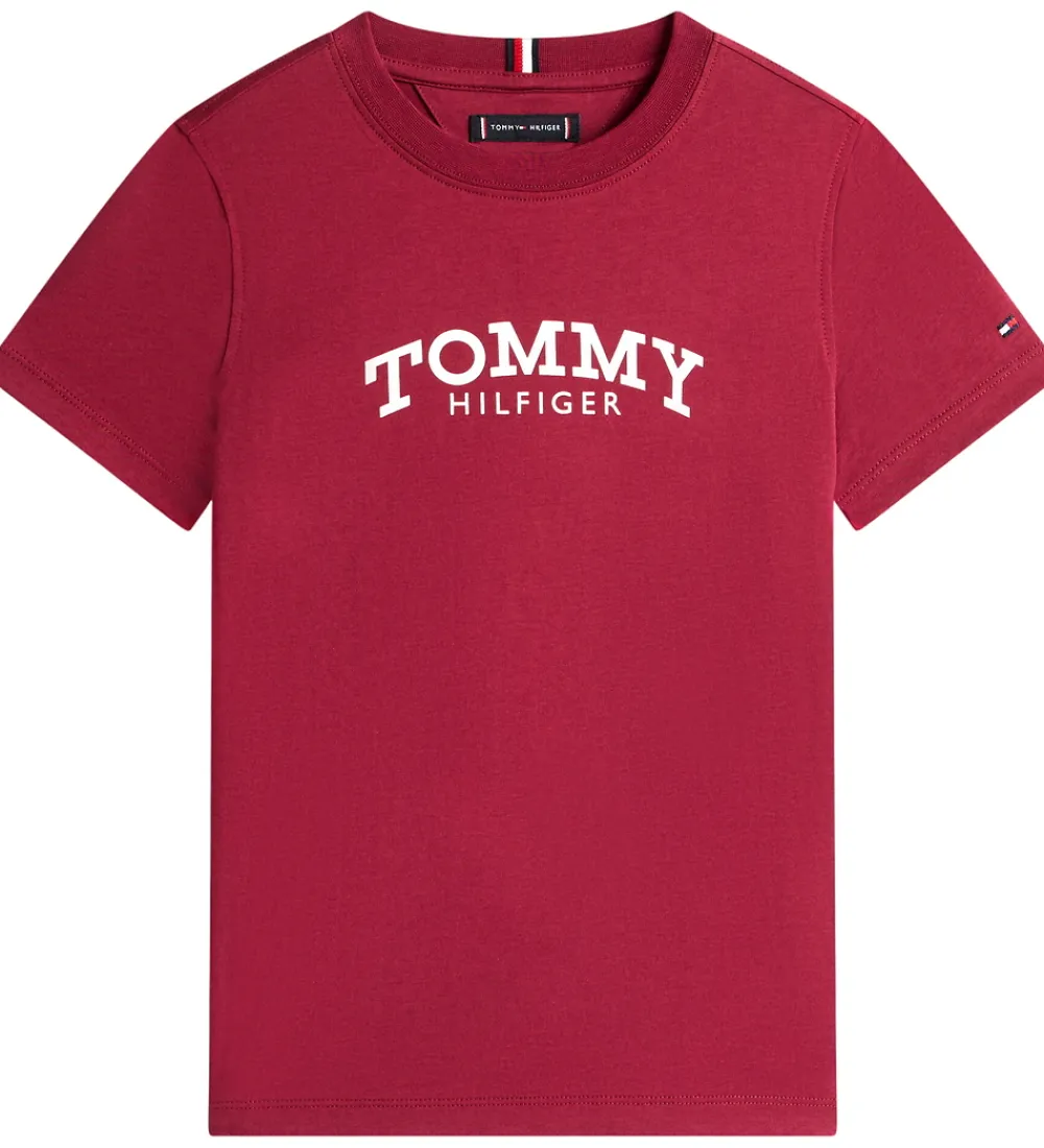 T-Shirts-Tommy Hilfiger T-shirt - Monotype - Rich Cherrry/Purple
