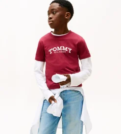 T-Shirts-Tommy Hilfiger T-shirt - Monotype - Rich Cherrry/Purple