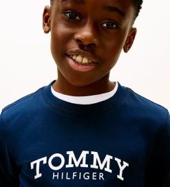 Tommy Hilfiger T-Shirts*T-shirt - Monotype - Dark Night Navy