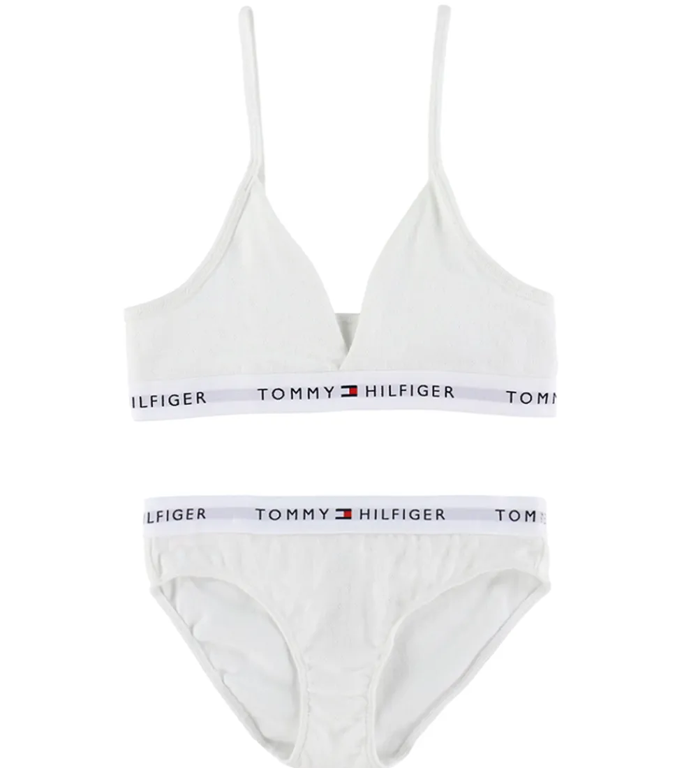 Tommy Hilfiger Undertøj*Undertøj - Ecru White m. Hulmønster