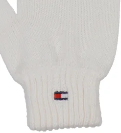 Handsker Og Luffer-Tommy Hilfiger TommyHilfiger Handsker - Strik - Ancient White