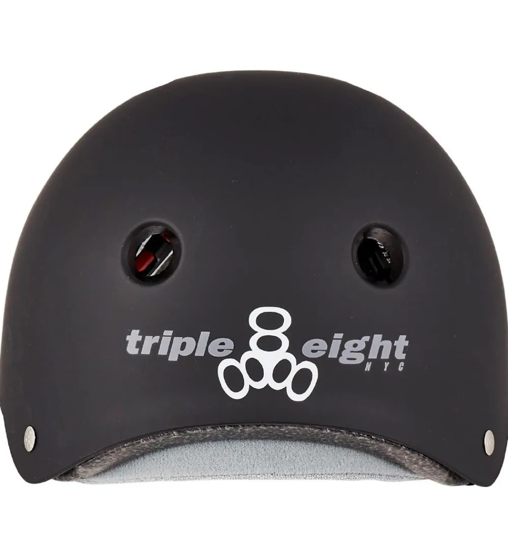 Triple Eight Skaterhjelme*Hjelm - Certified Sweatsaver - Black Rubber