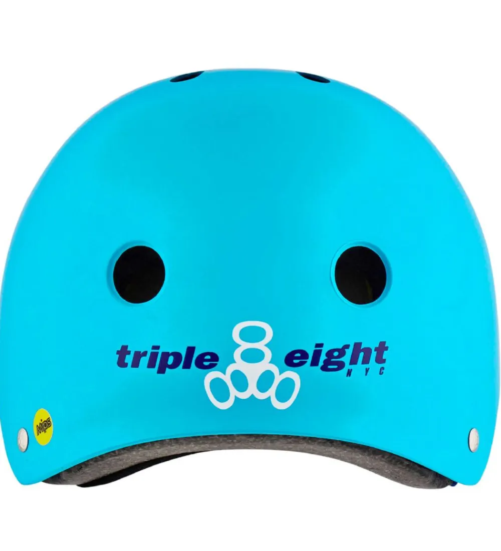 Skaterhjelme-Triple Eight Hjelm - Dual Certified MiPS - Hyper Blue Matte