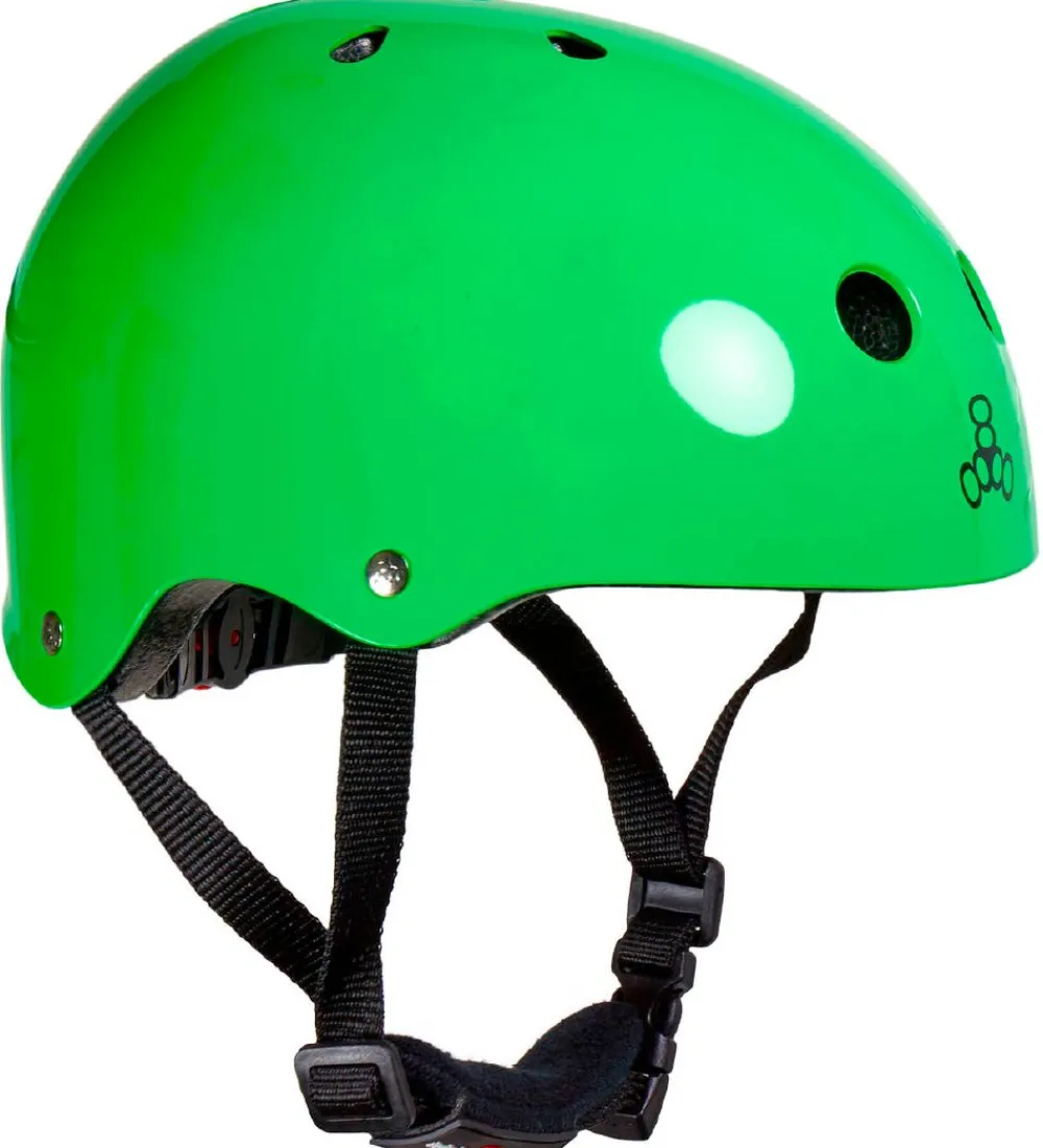 Skaterhjelme-Triple Eight Hjelm - Lil 8 - Green Glossy