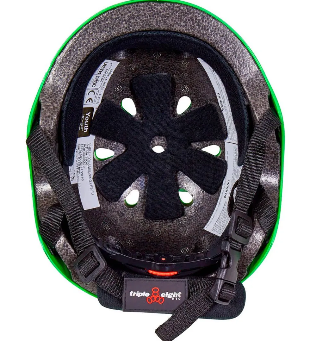 Skaterhjelme-Triple Eight Hjelm - Lil 8 - Green Glossy