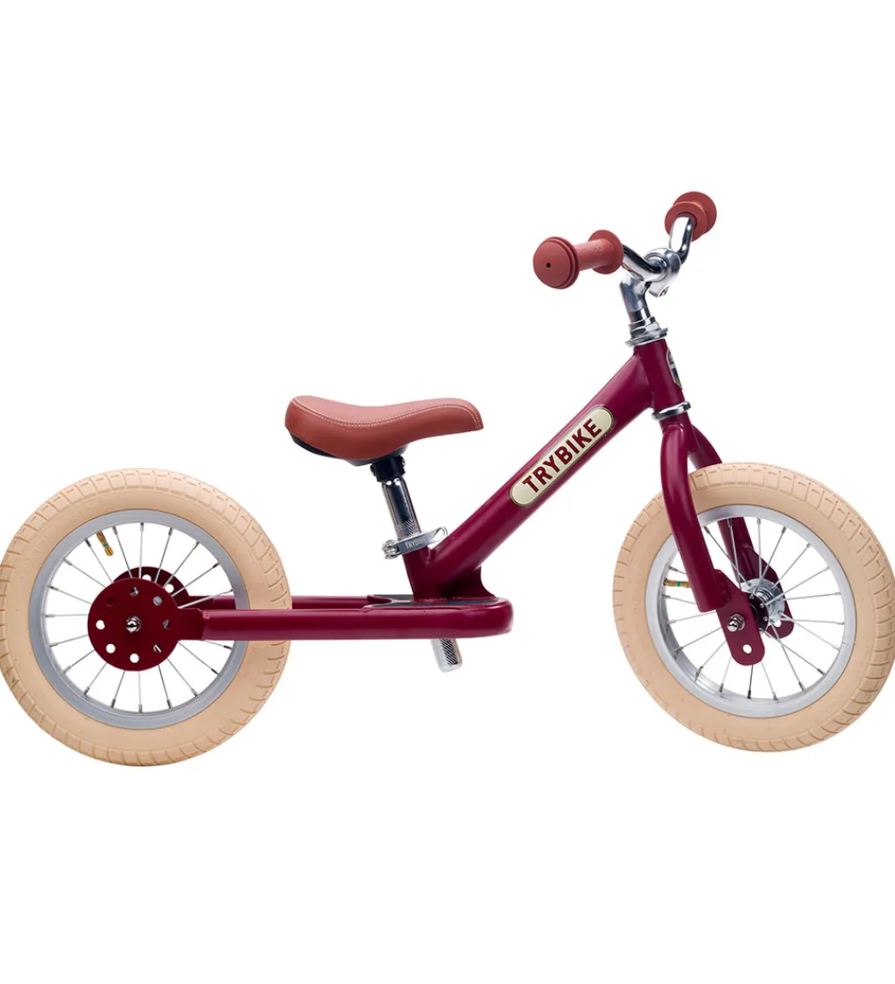 TryBike Løbecykler*Løbecykel - Steel - Vintage Edition - Rød