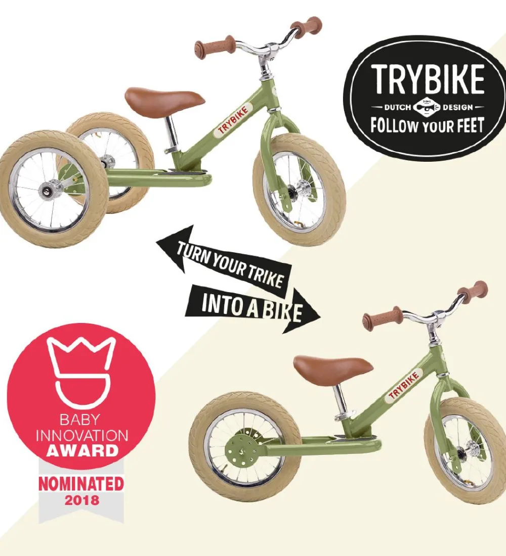 Løbecykler-TryBike Løbecykel - Steel - Rosa