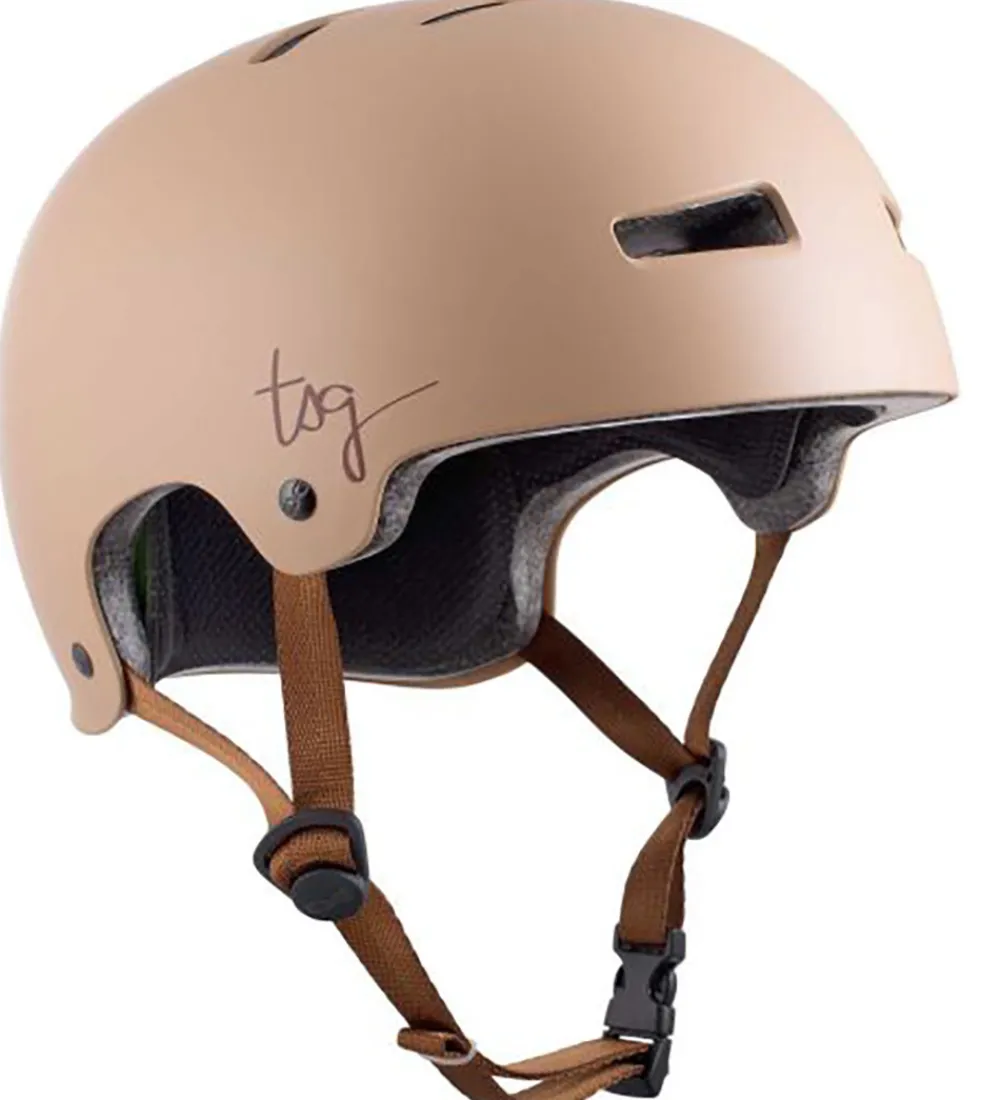 TSG Børnesikkerhed|Skaterhjelme*Cykelhjelm - Evolution - Satin Desert Dust