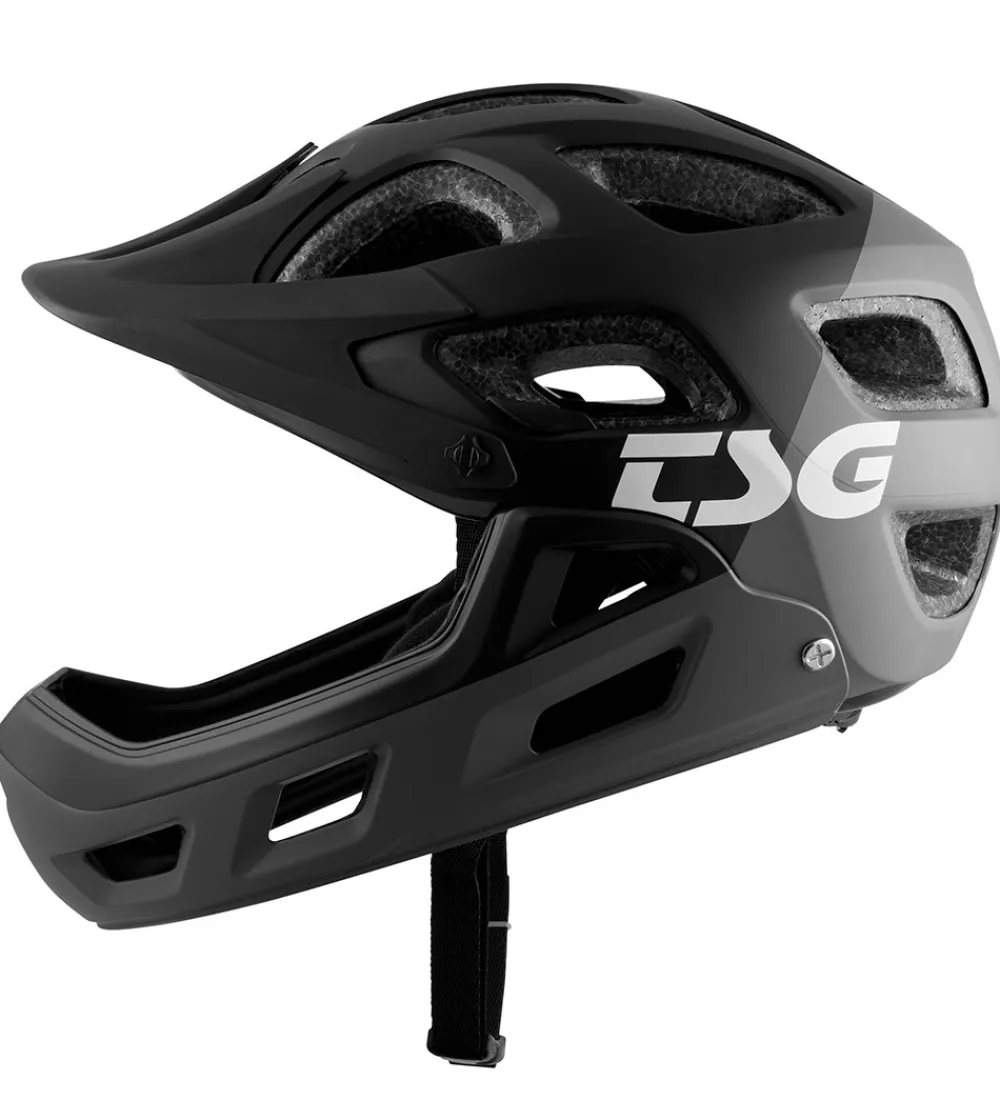 Skaterhjelme|Cykelhjelme-TSG Mountainbikehjelm - Seek FR Graphic - Flow Grey/Sort