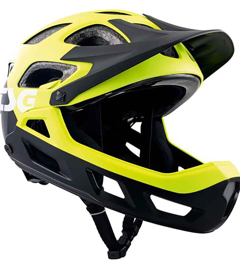 TSG Børnesikkerhed|Skaterhjelme*Mountainbikehjelm - Seek FR Graphic - Flow Black/Gul
