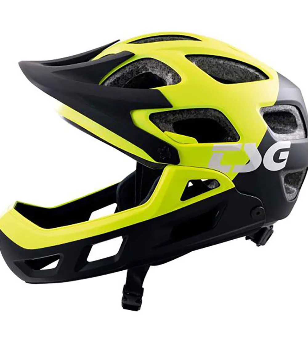 TSG Børnesikkerhed|Skaterhjelme*Mountainbikehjelm - Seek FR Graphic - Flow Black/Gul