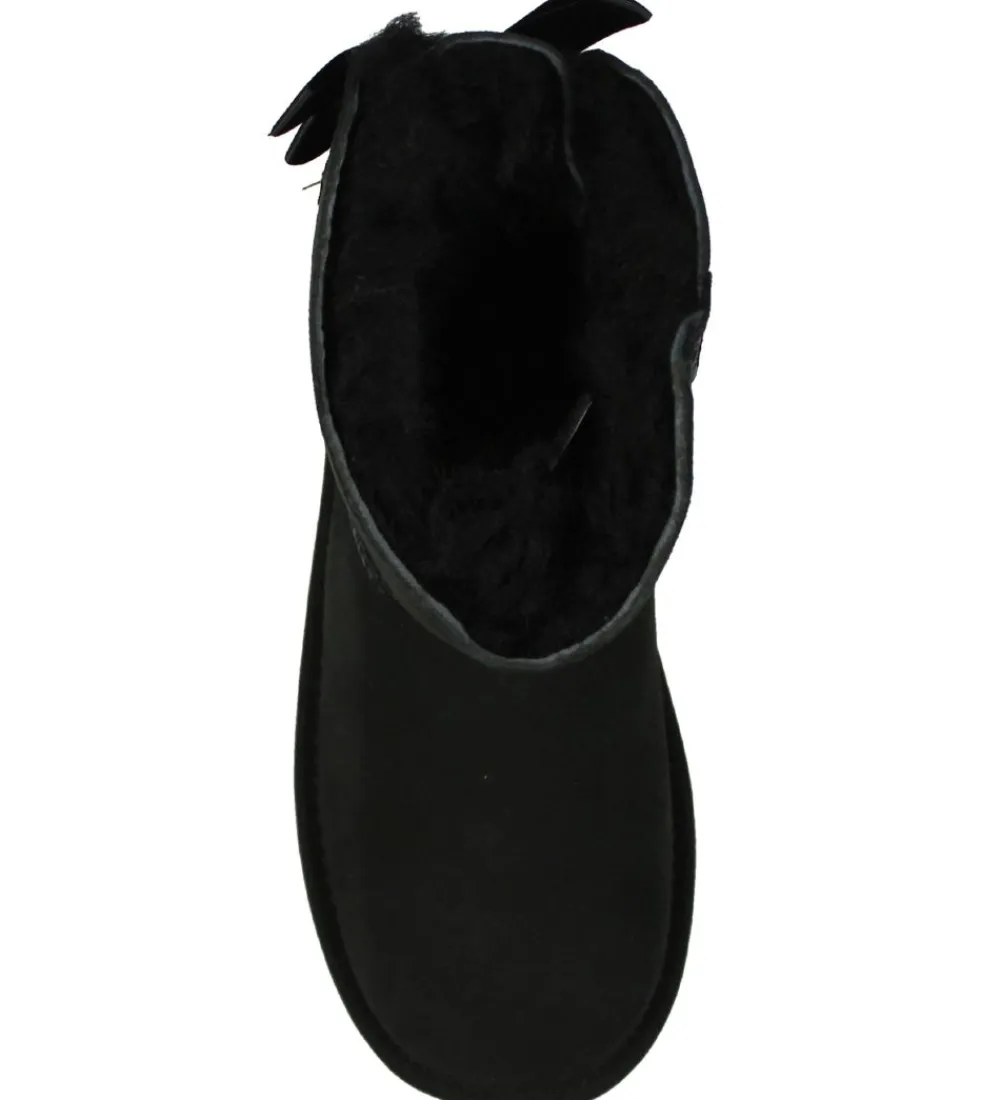 Bamsestøvler-UGG Bamsestøvler - Bailey Bow II - Sort