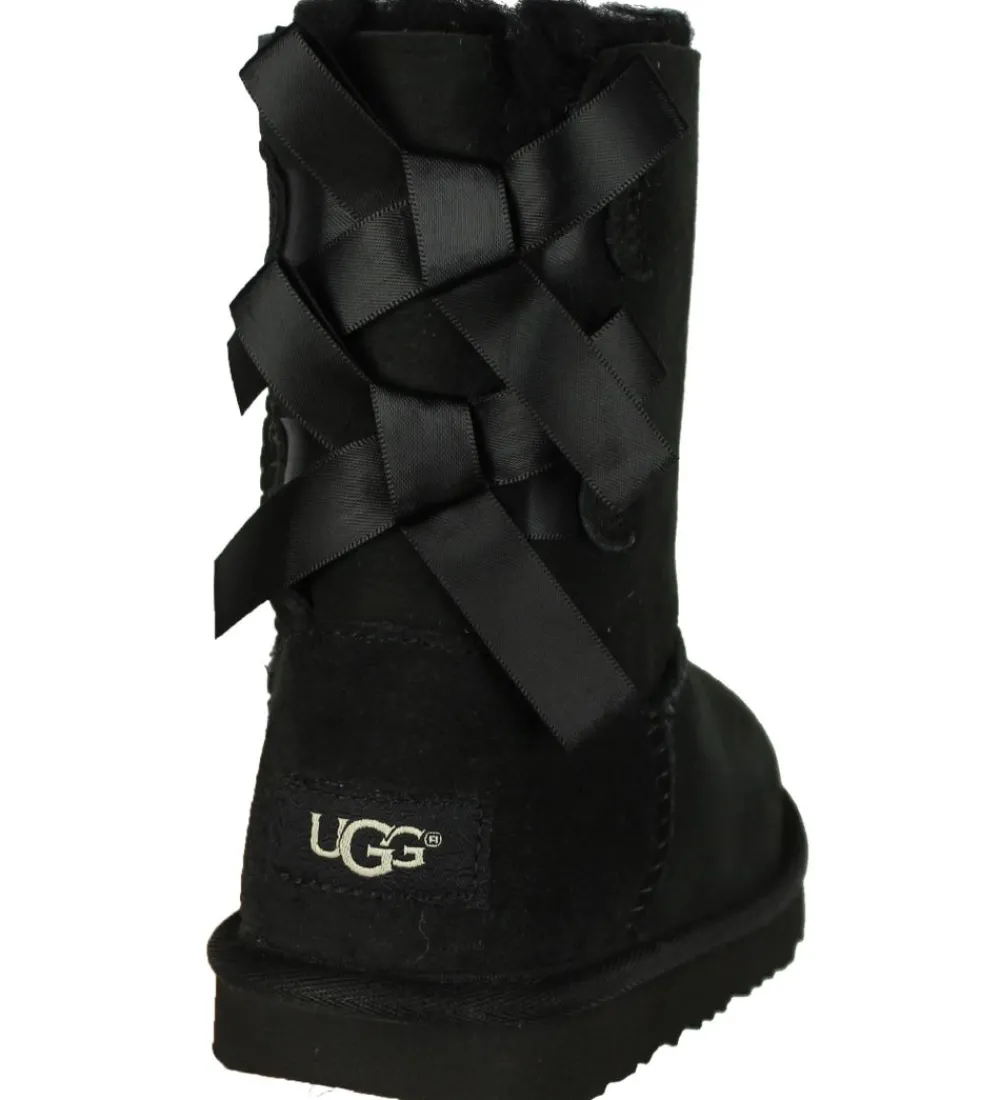 Bamsestøvler-UGG Bamsestøvler - Bailey Bow II - Sort