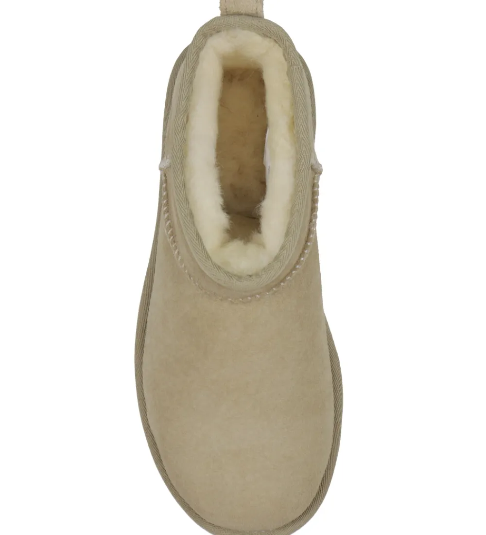 Bamsestøvler-UGG Bamsestøvler - Classic Ultra Mini - Sand