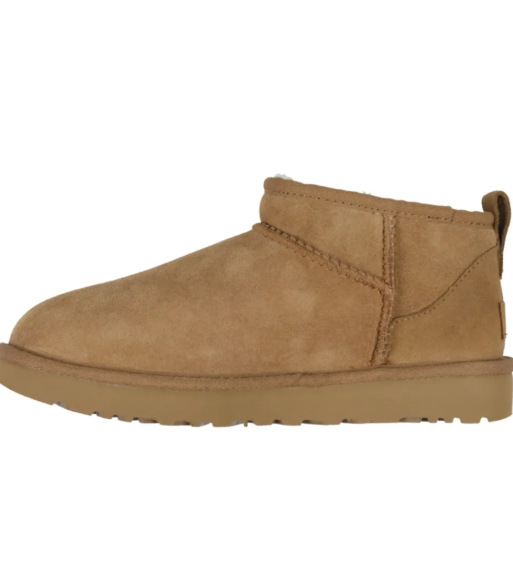 UGG Bamsestøvler*Bamsestøvler - W Classic Ultra Mini - Chestnut