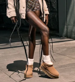 UGG Bamsestøvler*Bamsestøvler - W Classic Ultra Mini - Chestnut