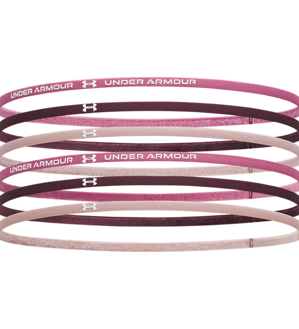Hårbånd-Under Armour Hårbånd - 6-pak - Fuchsia Dusk