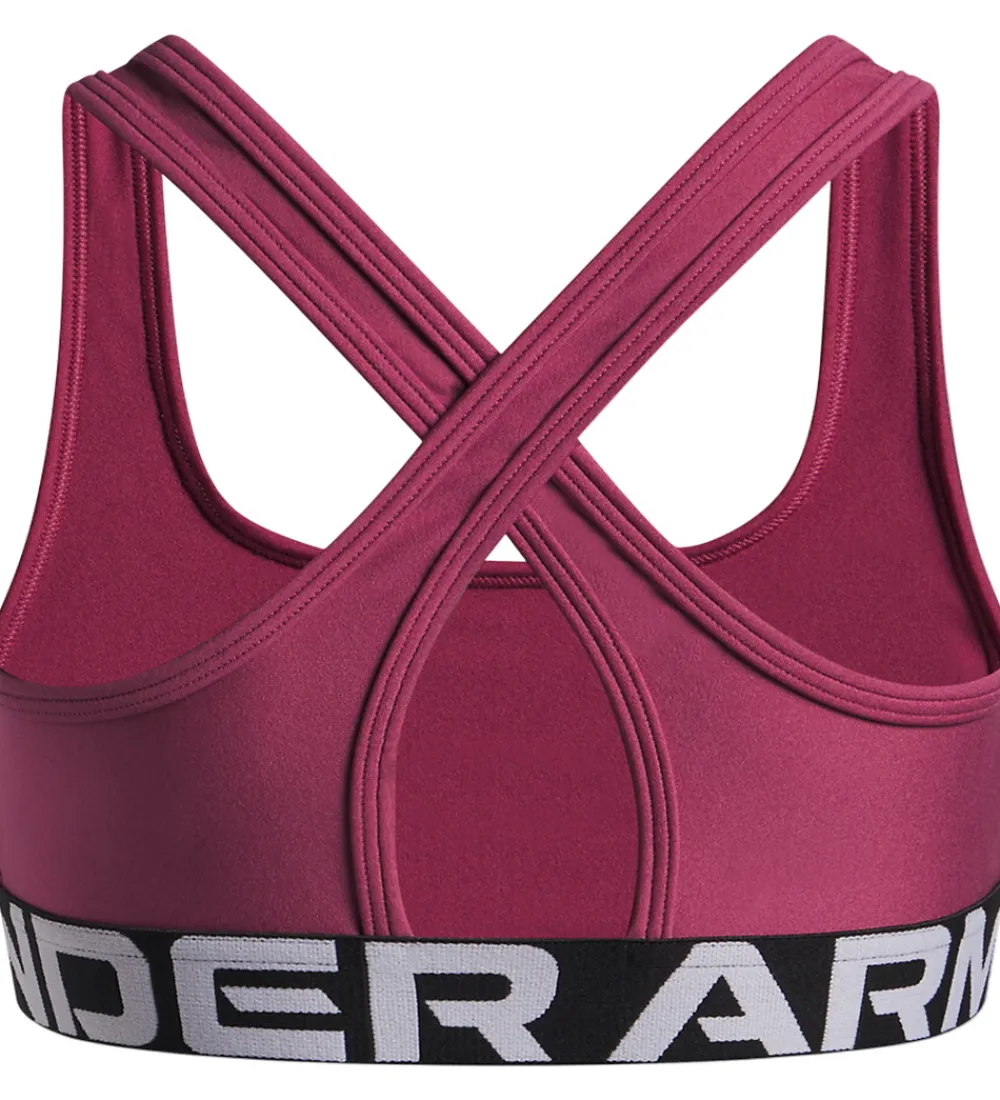 T-Shirts Og Toppe|Træning Og Gymnastik-Under Armour Sportstop - Crossback - Fucksia Dusk