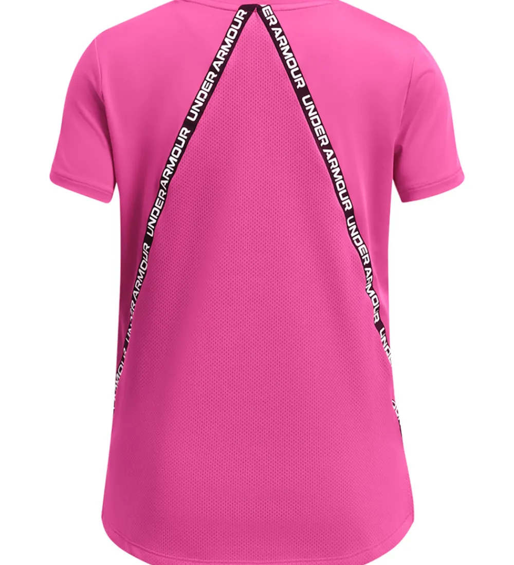 Under Armour T-Shirts Og Toppe*T-shirt - Knockout - Rebel Pink m. Logostriber