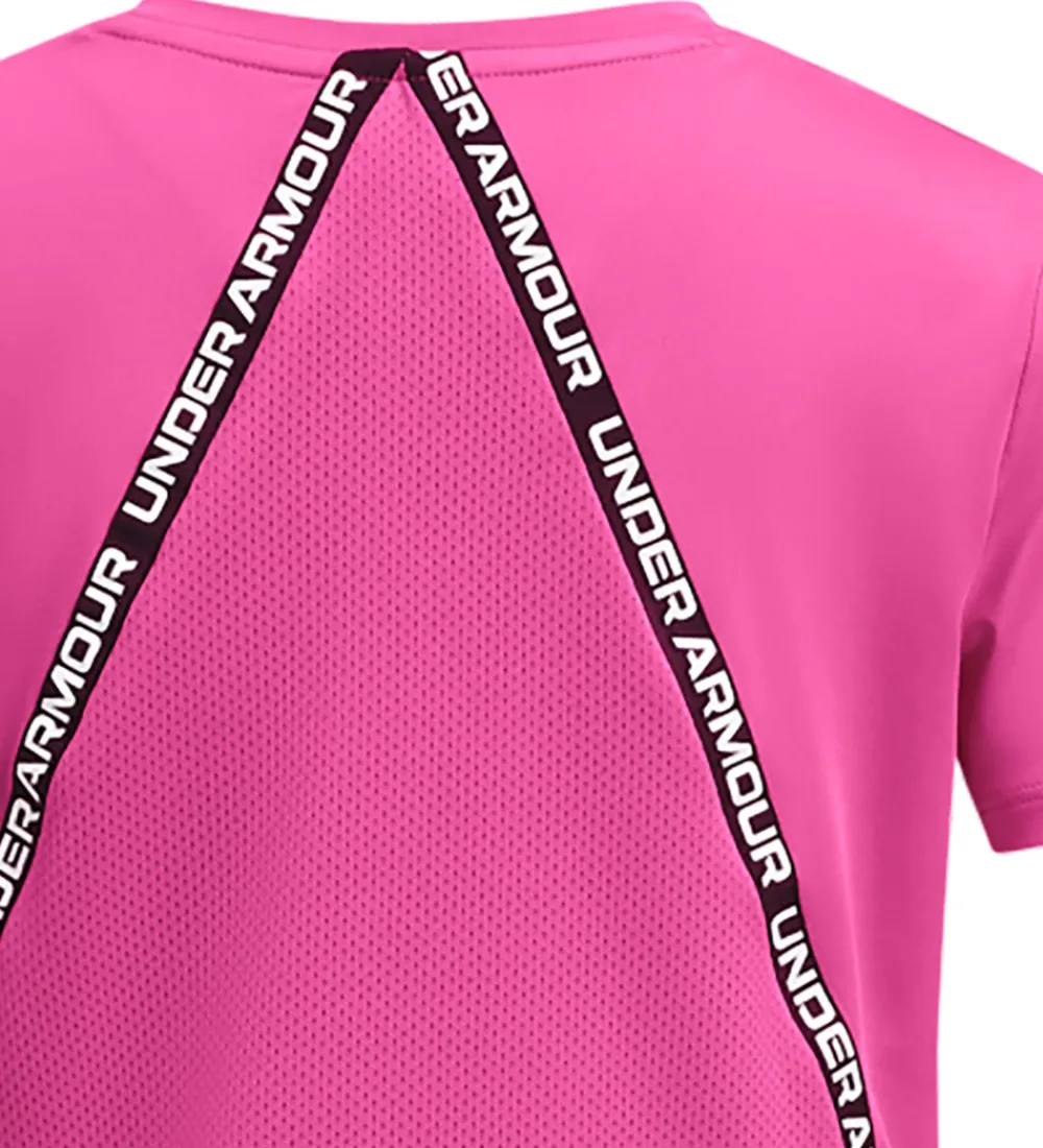 Under Armour T-Shirts Og Toppe*T-shirt - Knockout - Rebel Pink m. Logostriber